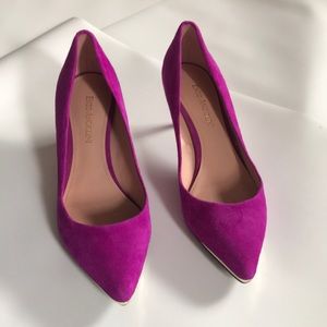 Enzo Angiolini Fuchsia Suede Pumps